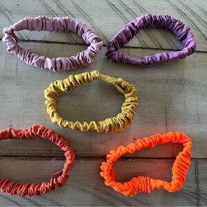 Lululemon Skinny Scrunchies 5 Pack Multi Color Hair Tie
